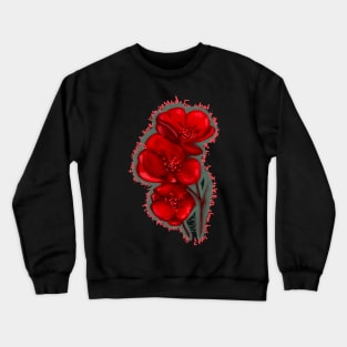 Poem and flowers Crewneck Sweatshirt